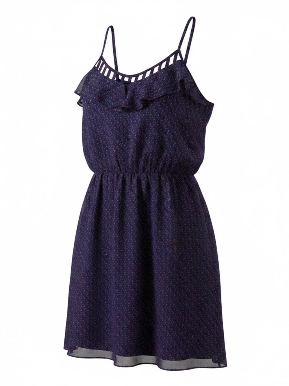 M.M. Couture Navy Dress with Red Star Print Adorable